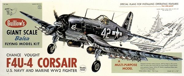 Corsair 1:16 Scale Balsa Kit