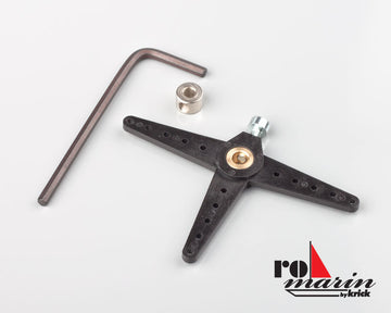 T-Linkage lever for axles with Ø3+4 mm, Krick # RO1483