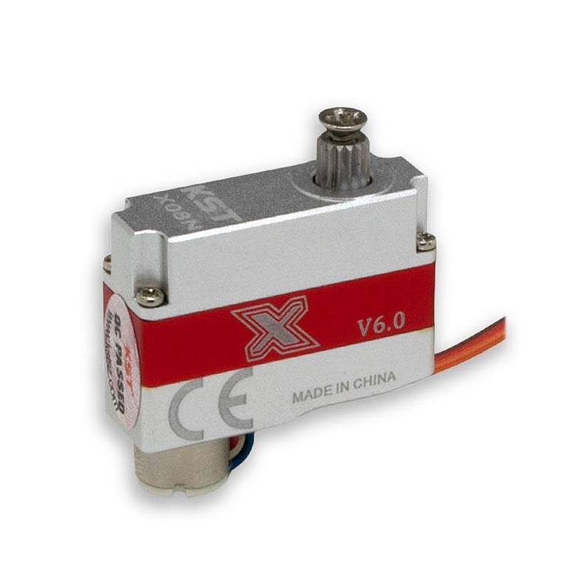 KST X08 N V6 HV Servo with steel gears, without mounting tabs, 23.5x8x16.8mm, 8g, for F3K