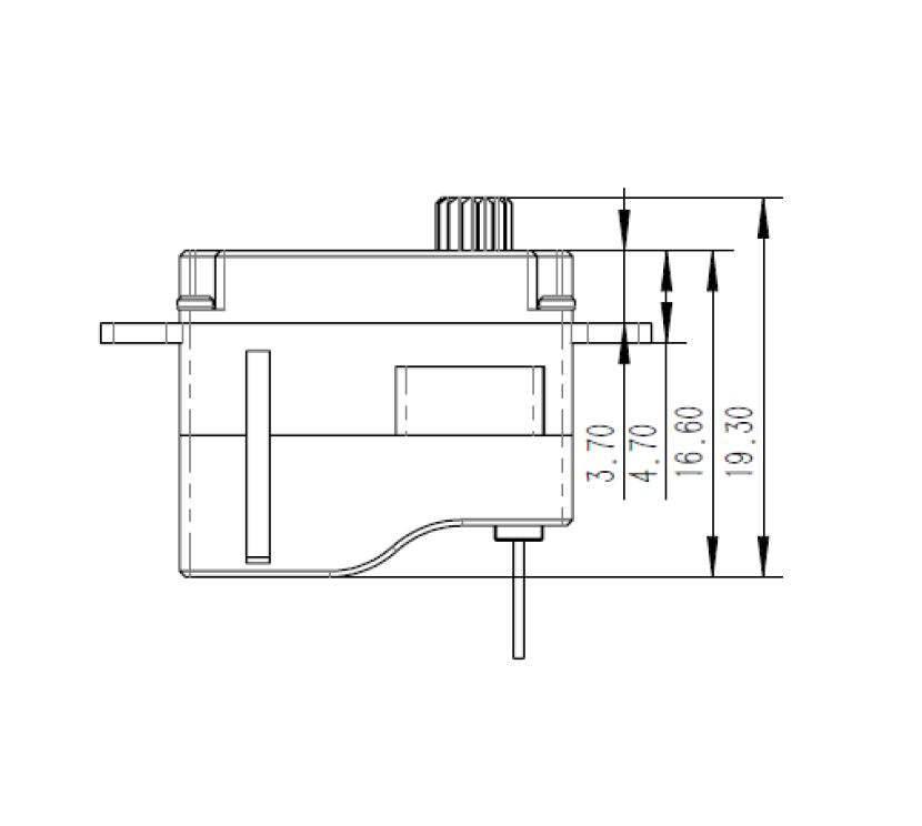 Servo KST, X06-V6, 7mm HV, F3K Mini Digi, 6g, 20x7x16.6mm, 0.07s/18Ncm @ 8.4V
