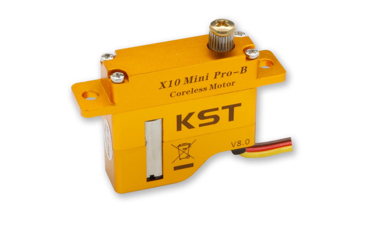Servo KST X10 MINI Pro B V8, 30x10x28mm, 80Ncm@8,4 Volt / Softstart, 20gr.