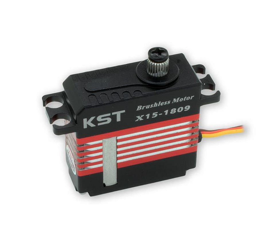 Servo KST, X15-1809, V8, Brushless, BB, MG, 35.5x15x35.5mm, 45gr, 245Ncm@8.4V