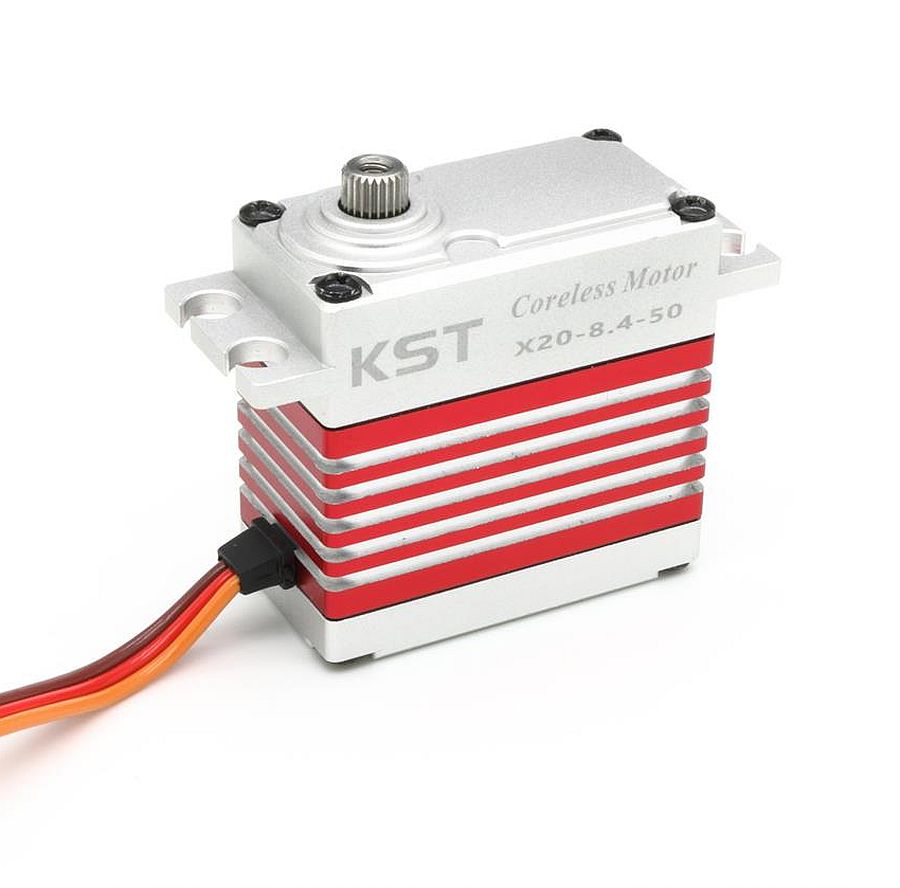 Servo KST, X20-8.4-50, V8, MG, BB, 40.5x21x40.2mm, 78g, 450Ncm@8.4V