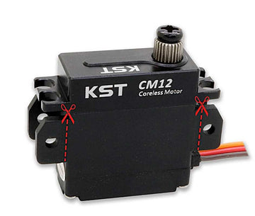 Servo KST CM12 V6.0, 27x12,1x29,5mm, 22g, 75 Ncm/8.4V