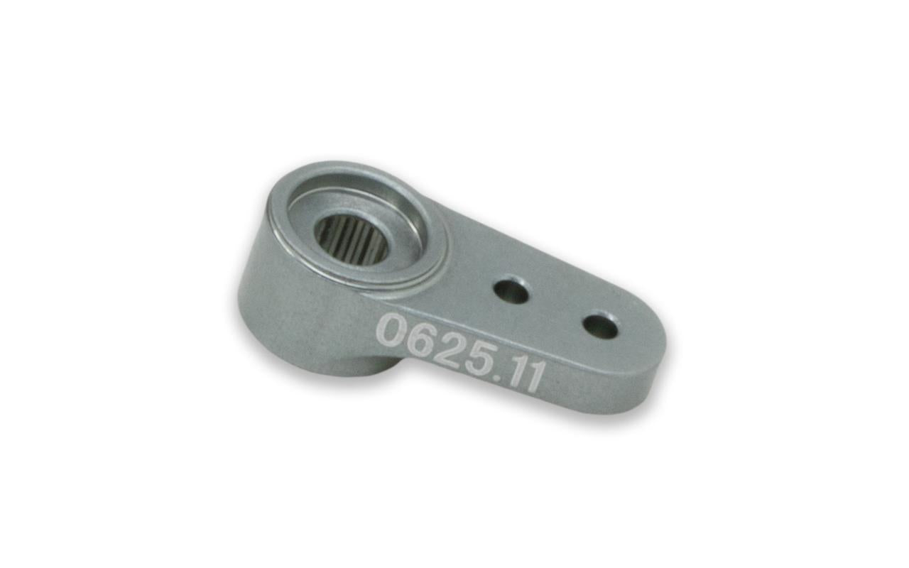 Aluminium servo horn short, length 18 mm, spline 25T-6, (FUTABA)