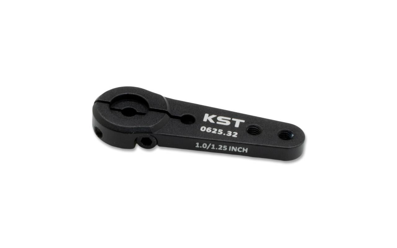 Aluminum Servo Arm KST 0625.32, length 43.3 mm, 2 x M3 threads, 25-tooth spline