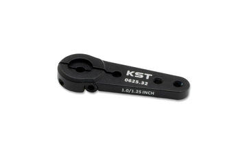 Aluminum Servo Arm KST 0625.32, length 43.3 mm, 2 x M3 threads, 25-tooth spline