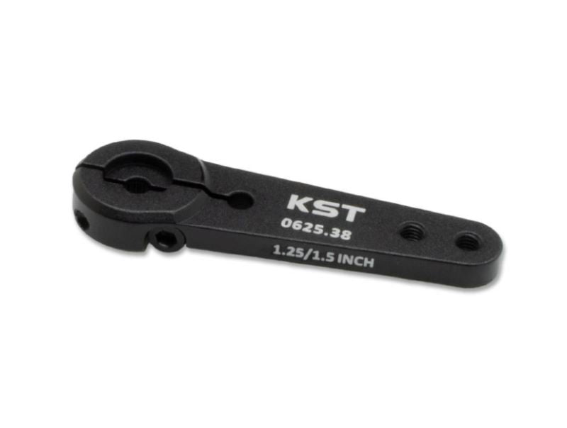 Aluminum Servo Arm KST 0625.38, length 49.6 mm, 2 x M3 threads, 25-T6