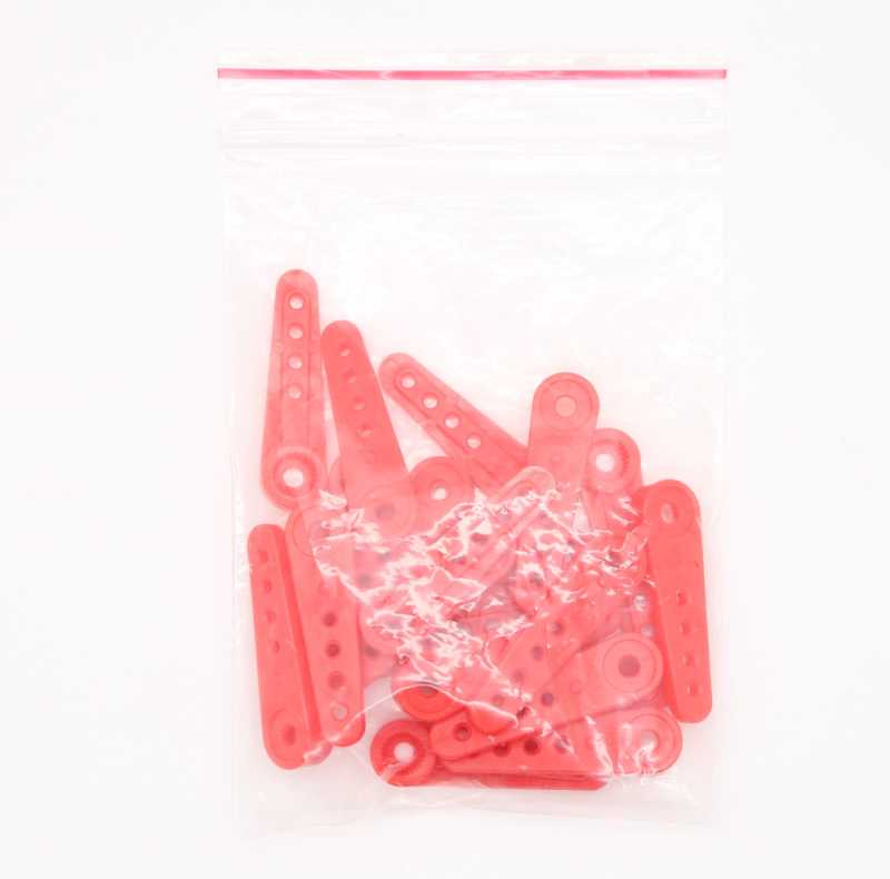 Reinforced Plastic Servo Arms, Red (PU 20), suitable for KST servos with 25T5 output spline