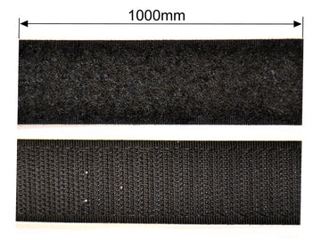 Klettband selbstklebend 25mm breit  (Haken und Schlaufen) je 1m lang