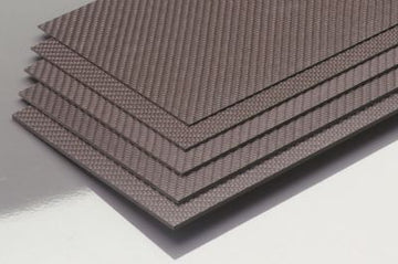 Carbon Fiber Plate 0.8x350x150mm (CFK/Carbon)