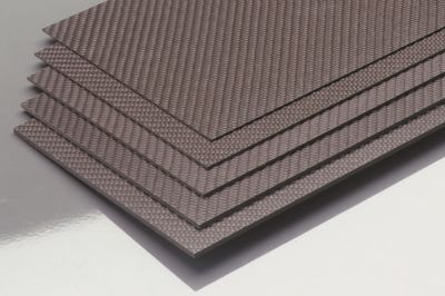 Carbon Fiber Plate 0.8x350x150mm (CFK/Carbon)