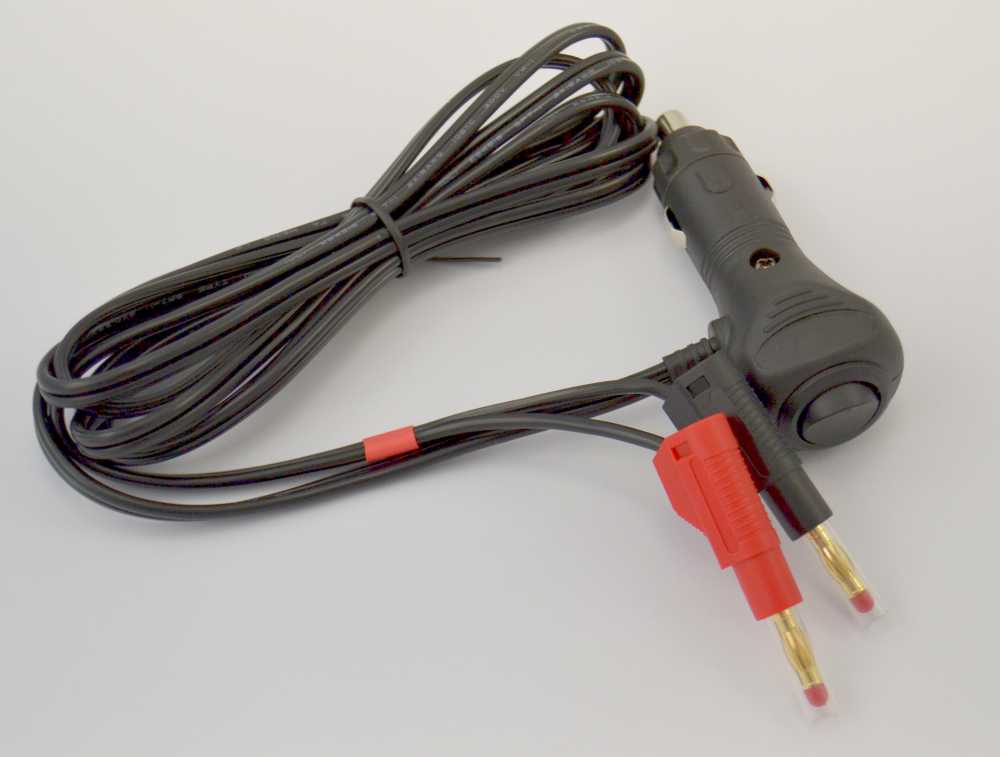 Vehicle connection cable for heating case BASIC, with 4mm safety banana plug