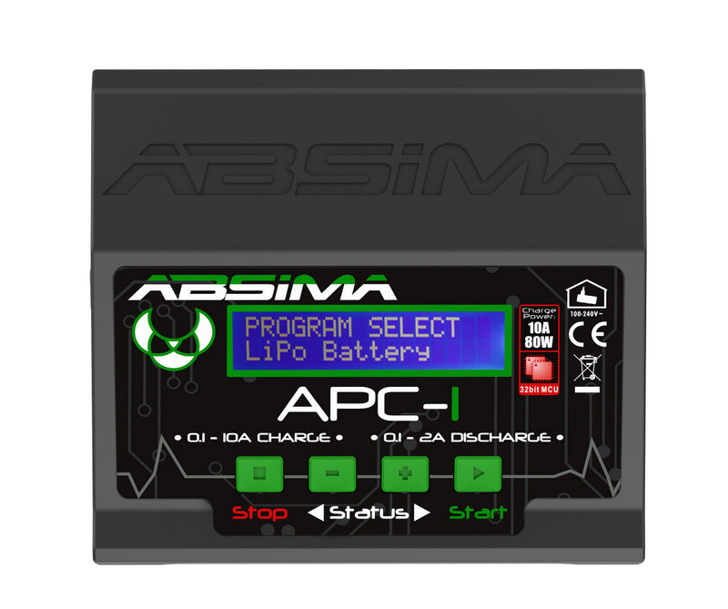 Ladegerät Absima APC-1 für 1-6S max.10A/80W incl. Zubehör
