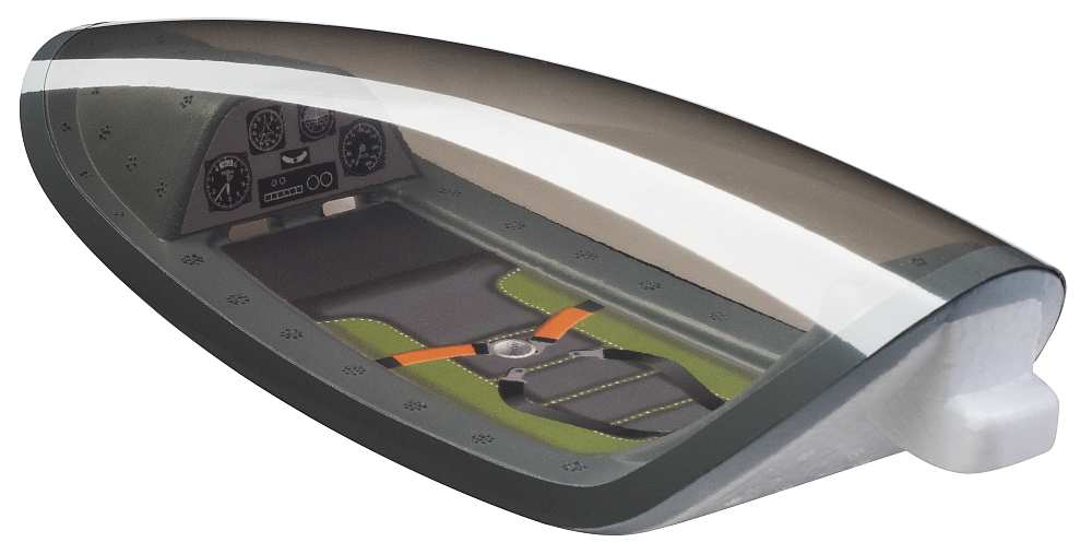 Kabinenhaube transparent zu FUNRAY, (Bausatz), Multiplex # 1-00138