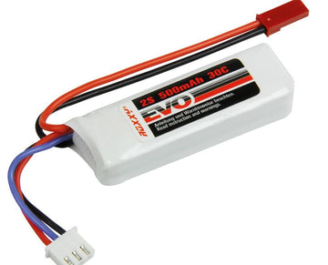 LiPo-Akku ROXXY® Evo 2S/500mAh, 7.4V, 30C, BEC-Buchse, 58x18x15mm, 29g, #1-01005