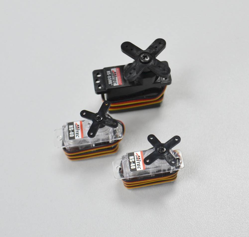 Hitec Indoor Servo Set 2xHS-40, 1xHS-65HB, Multiplex # 1-01009