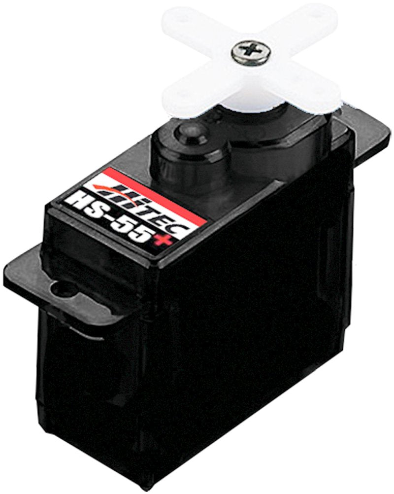 Servo HS-55+, 24x12x23mm, 13Ncm@6V, 8g, Kabellänge: 355mm, Multiplex # 1-01205