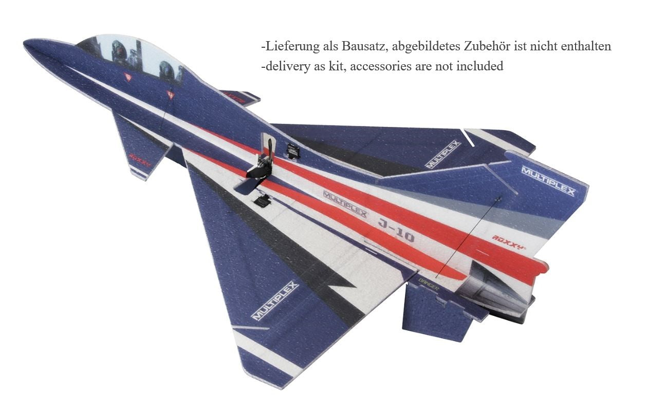 J-10, MPX Indoor Jet for Propeller Drive, Wingspan 640mm, Multiplex # 1-01633