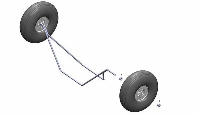 Tuning Undercarriage suitable for FunCub XL, # 1-02061