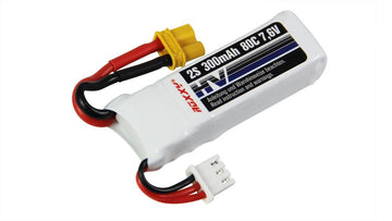LiPo-HV-Akku ROXXY 2S-300mAh, 7.6V, 52x17x12mm, 20g, Multiplex # 1-02489