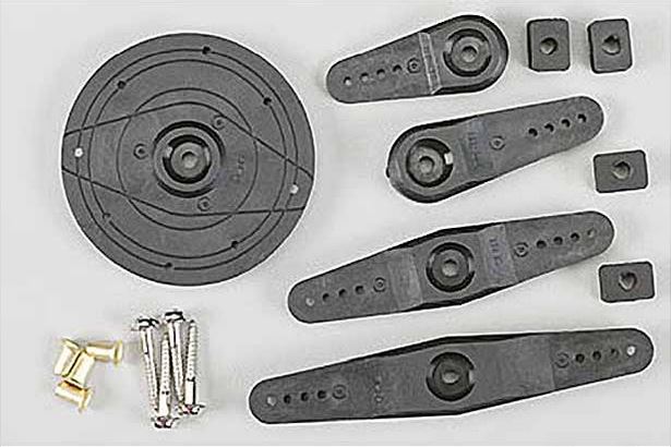 Servo arms for HiTEC servos with standard splines (24 teeth), (5 pcs.), # 118709