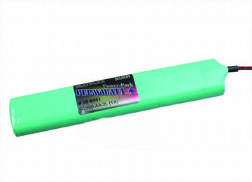 Senderakku 6/2100 NiMH Permabatt plus, 7.2V, ca. 153x14x28mm, Multiplex # 156051