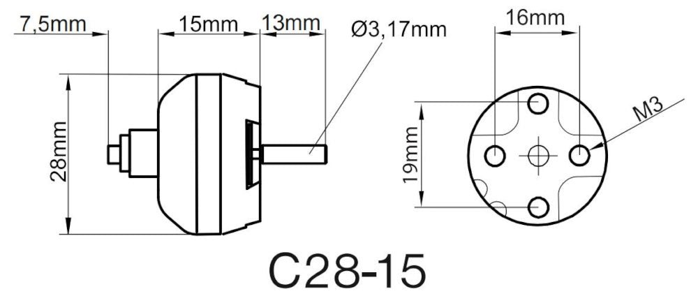ROXXY BL Outrunner C28-15-1100kV, 33g, Multiplex # 314777