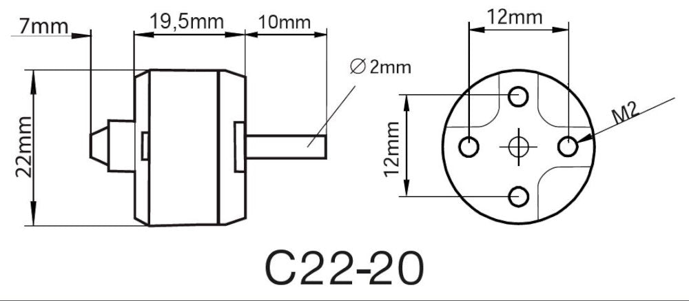 ROXXY BL Outrunner C22-20-1780kV, 28g, Multiplex # 314948