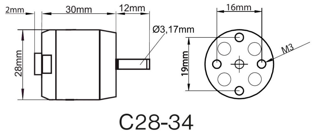 ROXXY BL Outrunner C28-34-750kV, 67g, Multiplex # 314960