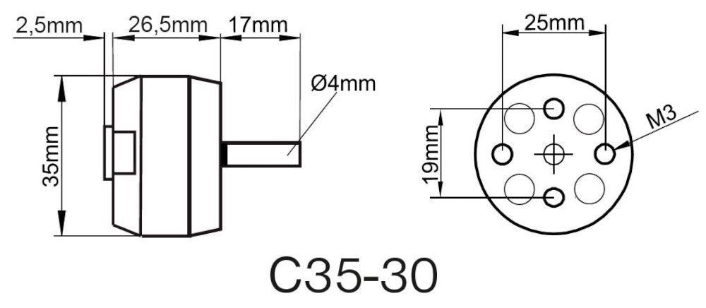 ROXXY BL Outrunner C35-30-950kV, 78g, Multiplex # 314962