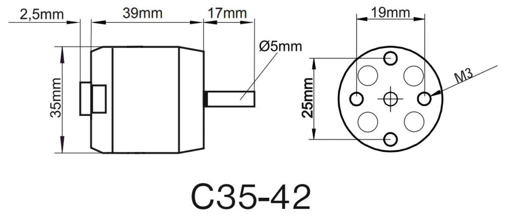 ROXXY BL Outrunner C35-42-810kV, 132g, Multiplex # 314966