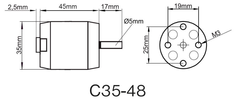 ROXXY BL Outrunner C35-48-830kV, 172g, Multiplex # 314967
