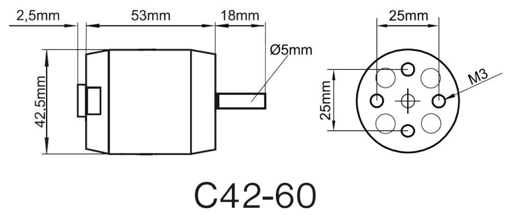 ROXXY BL Outrunner C42-60-710kV, 262g, Multiplex # 314972