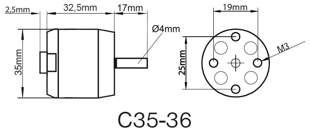 ROXXY BL Outrunner C35-36-950kV, 105g, Multiplex # 315081