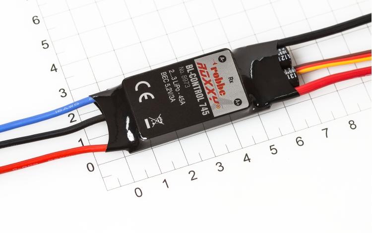 ROXXY® BL Control 745, Brushless ESC (2-3 LiPo, 45A, BEC), Multiplex # 318973