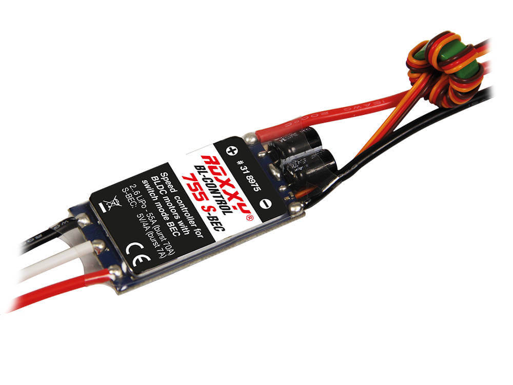 ROXXY® BL control 755 Brushless-Regler (2-6 LiPo,55A,S-BEC), Multiplex # 318975