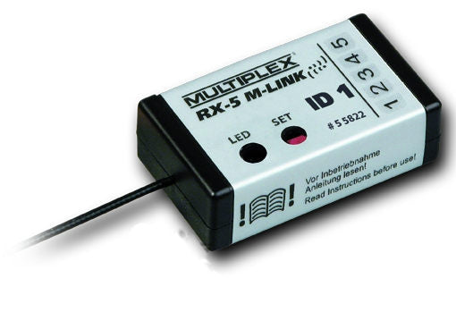 Empfänger RX-5 SMART ID 1(o. Modellzuordnung), M-LINK 2.4GHz, Multiplex # 55822