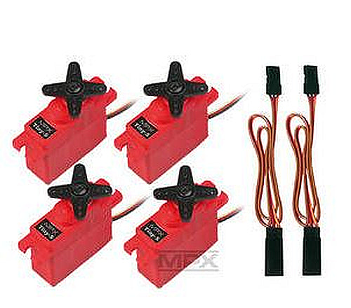 Servo-Set mit Verlängerungskabel für TwinStar-BL, Multiplex # 65166