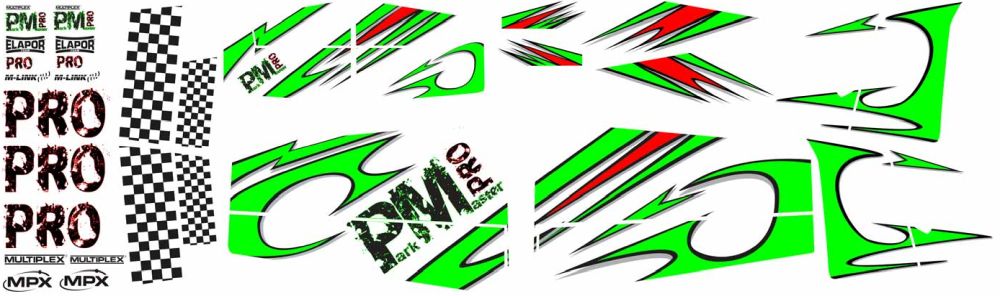 Decal sheet for ParkMaster PRO, Multiplex # 724821