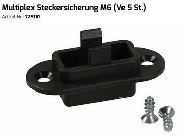 Steckersicherung für MPX-Stecker, (VE 5), Multiplex # 725110
