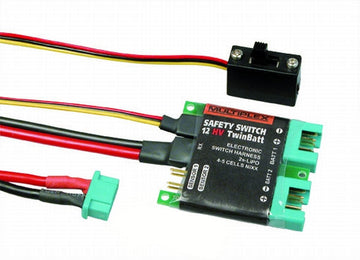 SAFETY-SWITCH 12 HV TwinBatt (M6, Version f. grünen Hochstrom-Empf.-Anschluss)