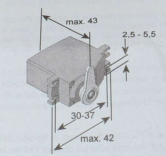 Servohalter Universal S (rechts/links), Multiplex # 85078