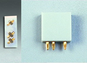 Socket 3-pin, gray for soldering (5 PIECES) # 86209 , # 85221