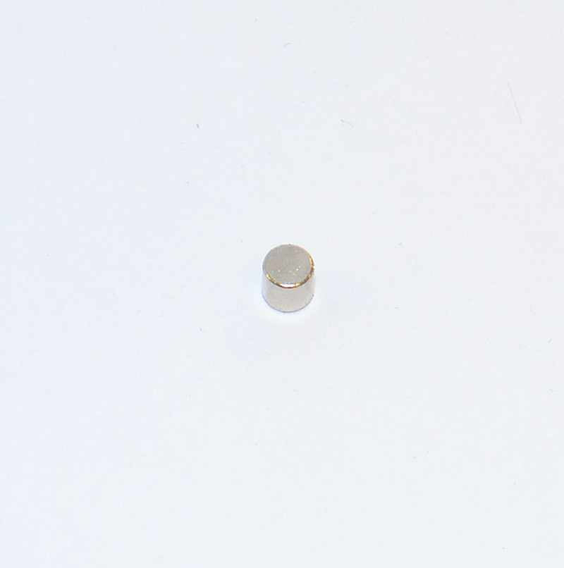 Power-Magnet, ø3 x 3mm dick, vernickelt, Haltekraft ca. 290gr. # S0303N