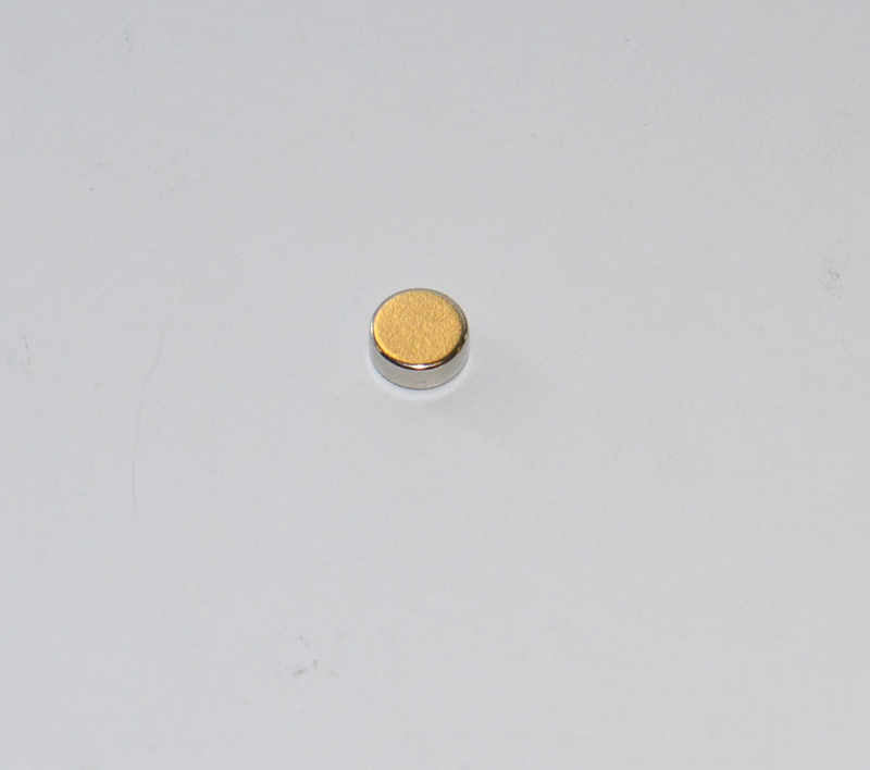Power-Magnet ø4 x 2mm dick, vernickelt, Haltekraft 420 gr. # S0402N