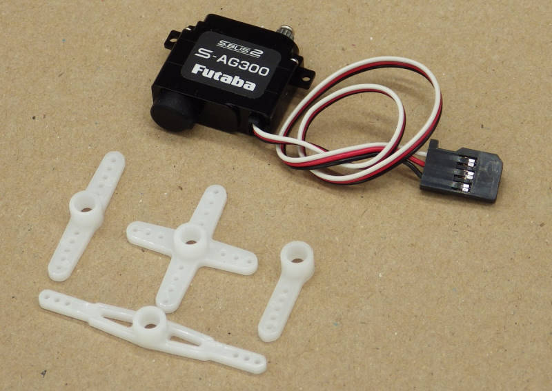 FUTABA Servo S-AG300 S.BUS 2, 4.8-8.4V, 23.5x19.7x8mm, 10.8g, 0.06s/2,5kg @ 7.4V