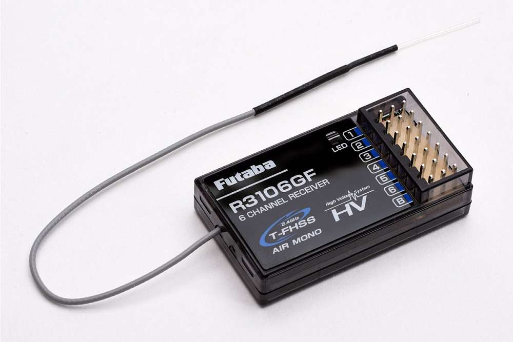 Receiver Futaba R-3106GF, 2.4GHz, T-FHSS AIR, 43.1x25x8.8mm, 7.8g