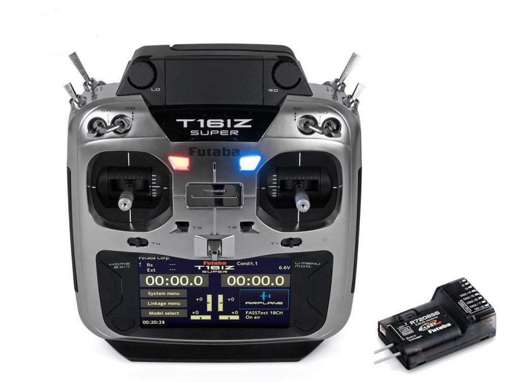 Futaba T-16IZ SUPER 16+2 Channel, FASSTest Computer Transmitter incl. R7208SB