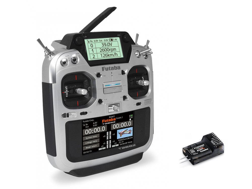 Futaba T 26SZ Transmitter with Transmitter Battery and R7208SB